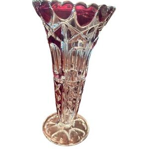 Vintage Anna Hutte Bleikristal Crystal Vase